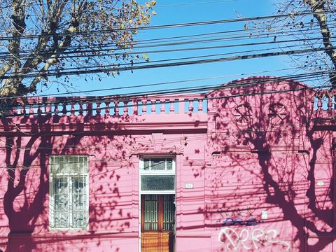 Pink Urban House with Creativity and Vibrant Style