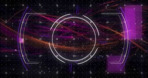Futuristic Digital HUD Display with Abstract Neon Design - Download Free Stock Images Pikwizard.com