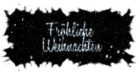 Festive christmas greeting in sparkling script with snowflakes