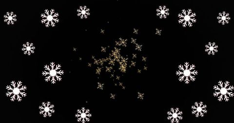 festive snowflakes on black background for christmas - Download Free Stock Images Pikwizard.com