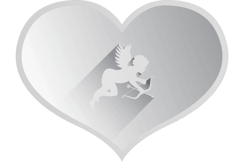 transparent heart and cupid symbol love romance icon illustration - Download Free Stock Videos Pikwizard.com