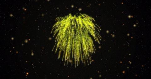 Vibrant Yellow Lights in Motion on Black Background