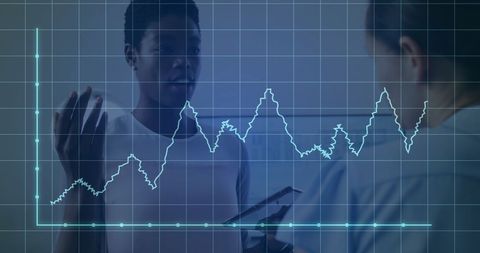 Diverse Professionals Focused on Financial Data Analysis