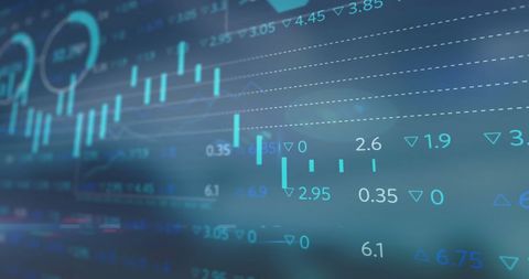 Financial Market Analysis with Graphs and Data Blue Technology - Download Free Stock Images Pikwizard.com