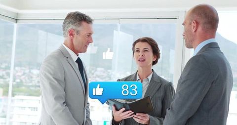 Corporate Team Reviewing Digital Engagement Metrics