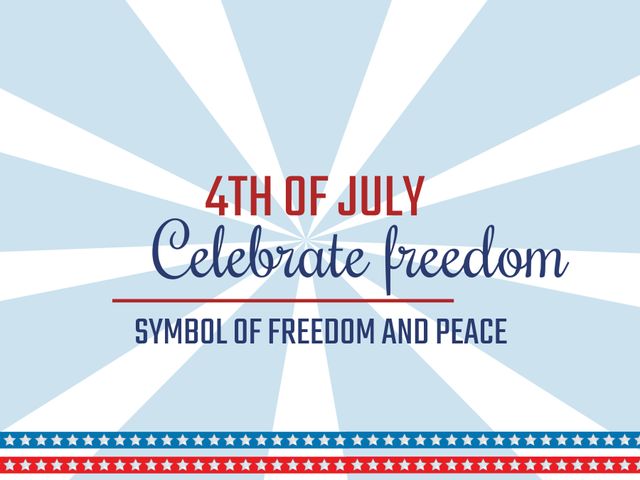 4th of July Celebrate Freedom Patriotic Template - Download Free Stock Templates Pikwizard.com