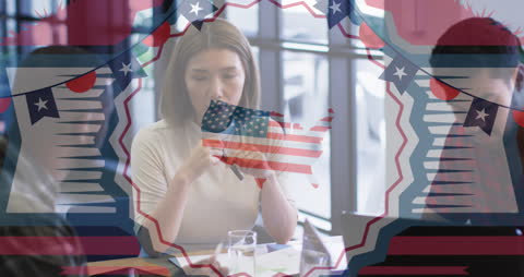 Colorful Digital Puzzle and Tablets in Social Setting