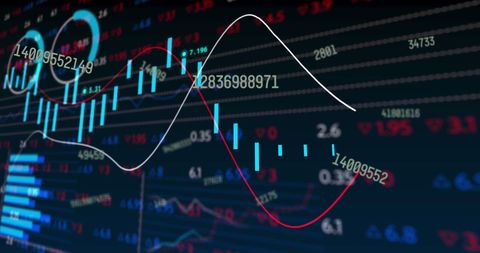 Dynamic Stock Market Analysis Numbers and Graphs - Download Free Stock Images Pikwizard.com