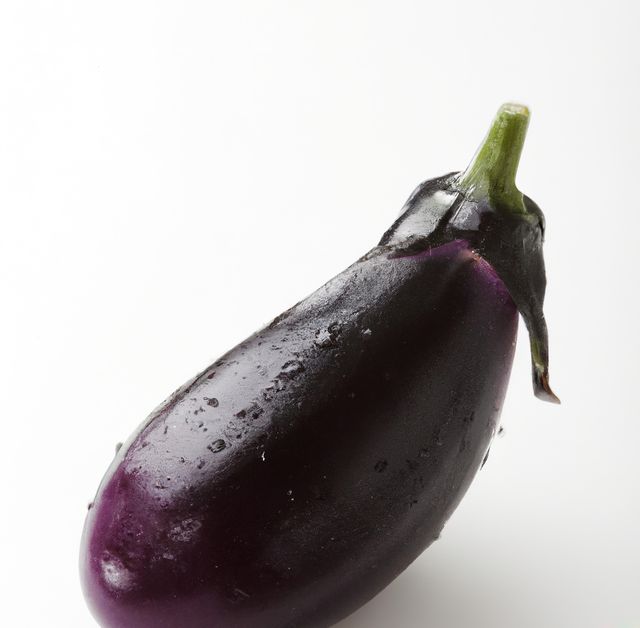 Close up of eggplant on white background created using generative ai technology - Download Free Stock Photos Pikwizard.com