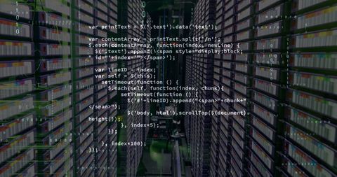 Data Code Flowing Over Modern Server Room Technology - Download Free Stock Images Pikwizard.com