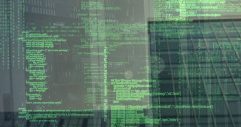 Data Streams Blurring Lines in Finance and Networking - Download Free Stock Images Pikwizard.com