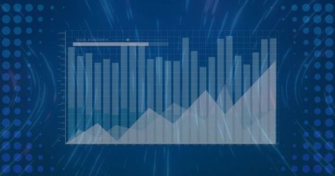 Dynamic Financial Data Visualization in Digital Blue - Download Free Stock Images Pikwizard.com