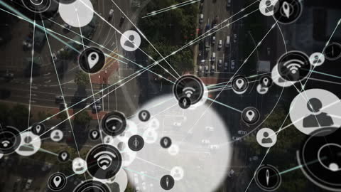 Connected Cityscape with Digital Network Overlay for Innovation