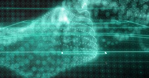 Futuristic Sports Field with Digital Data Overlay - Download Free Stock Images Pikwizard.com