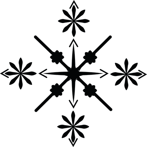 Black Decorative Snowflake Vector on Transparent Background - Download Free Stock Videos Pikwizard.com