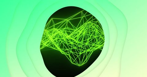Dynamic Geometric Shapes with Neon Glow on Gradient Background - Download Free Stock Images Pikwizard.com