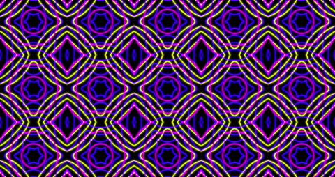 Vibrant Geometric Neon Pattern Design