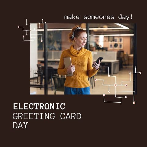 Electronic Greeting Card Day Office Celebration - Download Free Stock Templates Pikwizard.com