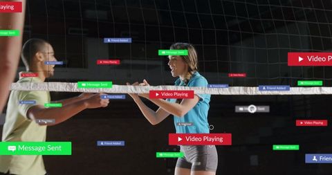 Digital Interaction in Sports: Enhanced Reality Overlay in Volleyball