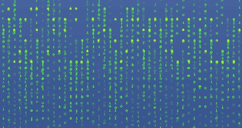 binary code stream on blue background - Download Free Stock Images Pikwizard.com