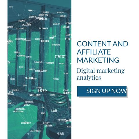 content and affiliate marketing strategy promotion banner - Download Free Stock Templates Pikwizard.com