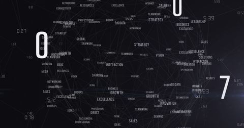Abstract Digital Interface with Business Strategy Concepts - Download Free Stock Images Pikwizard.com