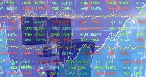 Digital Data Overlays with Stock Market Indicators