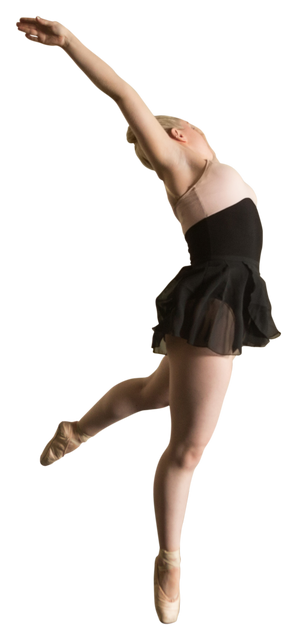 Caucasian Ballet Dancer in Mid-Air Pose Transparent Background - Download Free Stock Videos Pikwizard.com