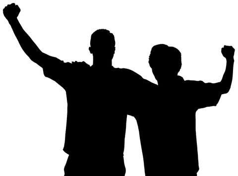 transparent outline of two men in standing position - Download Free Stock Videos Pikwizard.com