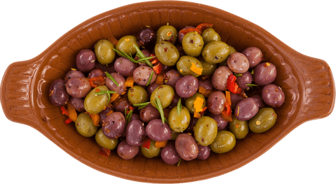 deliciously seasoned olives in transparent bowl - Download Free Stock Videos Pikwizard.com