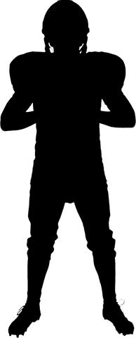american football player standing in transparent silhouette - Download Free Stock Videos Pikwizard.com