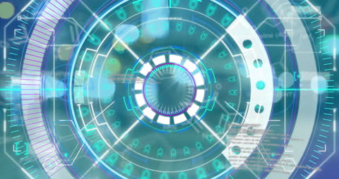 Futuristic Digital Interface with Data Overlay and Multi-Layered Design