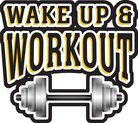 wake up and workout motivational text transparent design - Download Free Stock Videos Pikwizard.com