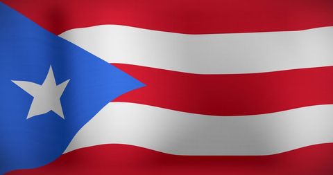 Waving Puerto Rico National Flag Symbolizing Pride - Download Free Stock Images Pikwizard.com