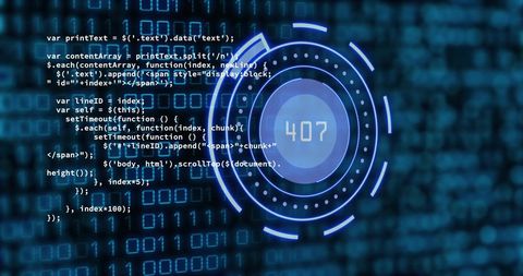 Abstract Cybersecurity Concept with Digital Interface - Download Free Stock Images Pikwizard.com