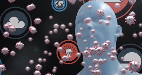Digital Pandemic Visualization with Virus Icons