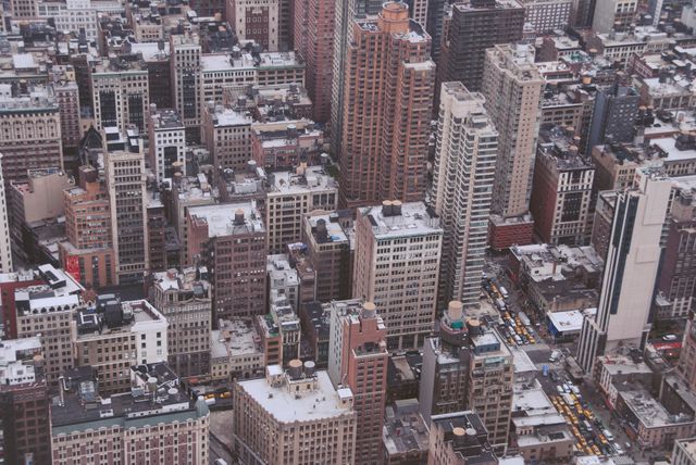 Aerial View of Dense City Buildings in Urban Area - Download Free Stock Photos Pikwizard.com