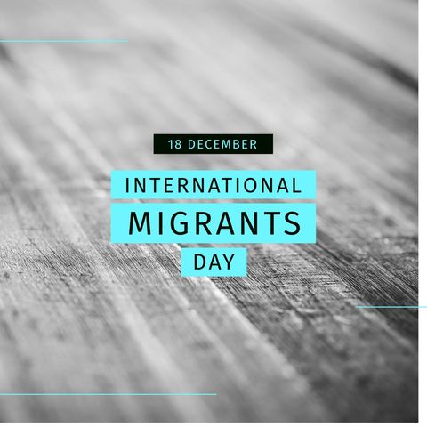 international migrants day text on wooden background - Download Free Stock Templates Pikwizard.com