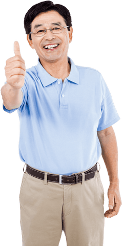 transparent background happy man with thumbs up gesture - Download Free Stock Videos Pikwizard.com