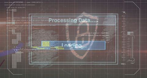 Digital Interface Showing Cybersecurity Data Processing - Download Free Stock Images Pikwizard.com