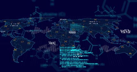 Global Data Network and Scientific Analysis Concept - Download Free Stock Images Pikwizard.com