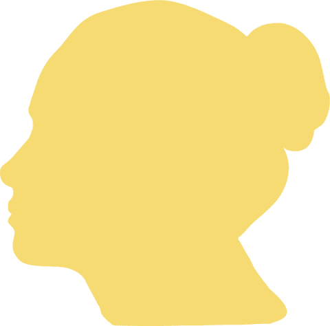 transparent yellow silhouette of woman's head, side profile - Download Free Stock Videos Pikwizard.com