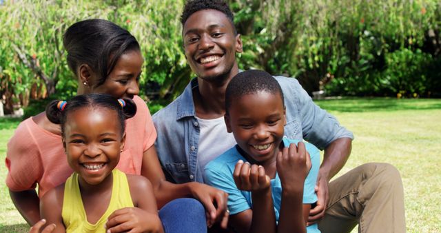 Happy African American Family Spending Time Together Outdoors - Download Free Stock Images Pikwizard.com