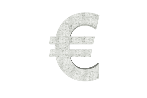 Transparent Gray Stone Effect Euro Currency Symbol Isolated - Download Free Stock Videos Pikwizard.com