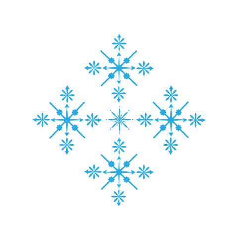 digital transparent blue snowflake design pattern - Download Free Stock Videos Pikwizard.com