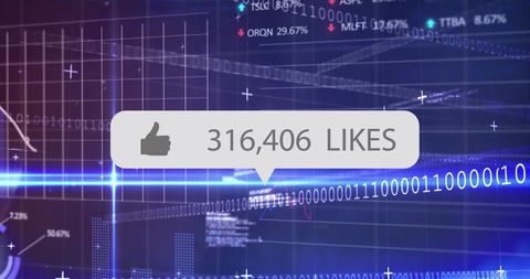 Digital Data Integration and Social Media Metrics Visualized - Download Free Stock Images Pikwizard.com