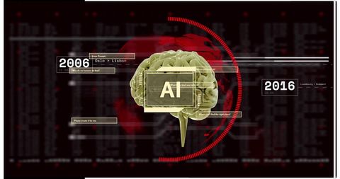 Futuristic AI Brain Visualization with Digital Data Overlay - Download Free Stock Images Pikwizard.com