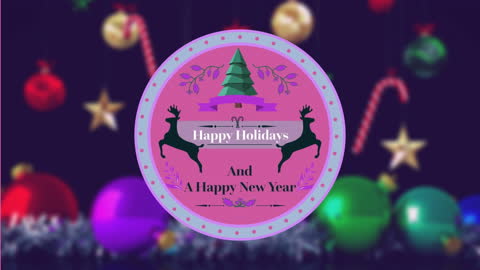 Festive New Year and Christmas Greetings