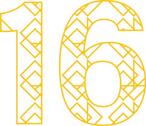 artistic number 16 pattern on transparent background - Download Free Stock Videos Pikwizard.com