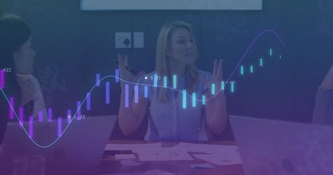 Businesswoman Analyzing Financial Market Data in Office - Download Free Stock Images Pikwizard.com
